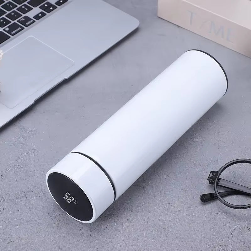 500ML Intelligent Temperature Thermos Bottle - Vacuum Insulated Hot & Cold Flask