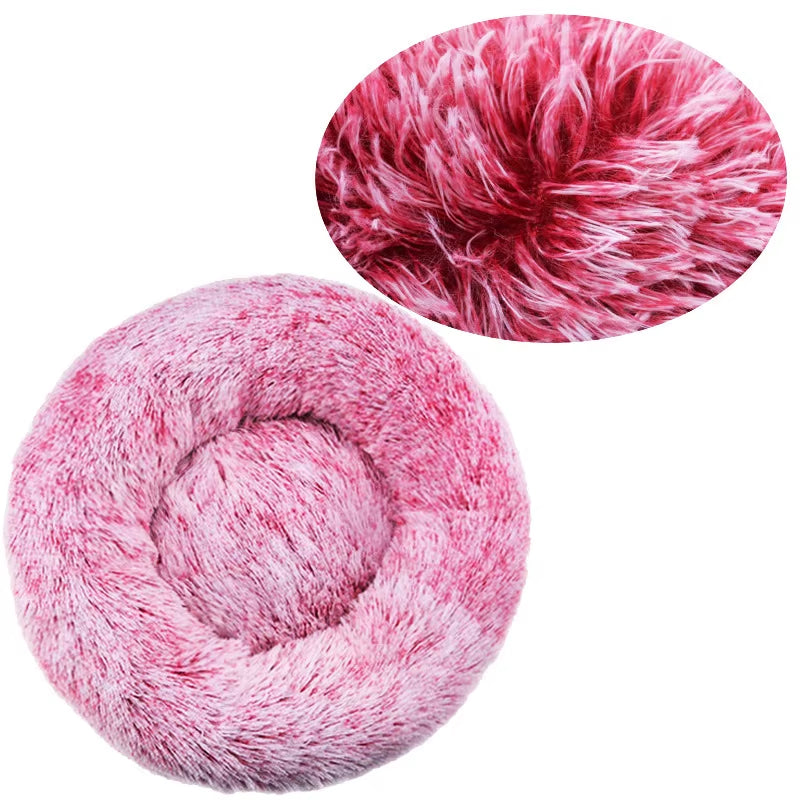 Super Soft Round Pet Bed – Plush Comfort Nest for Dogs & Cats