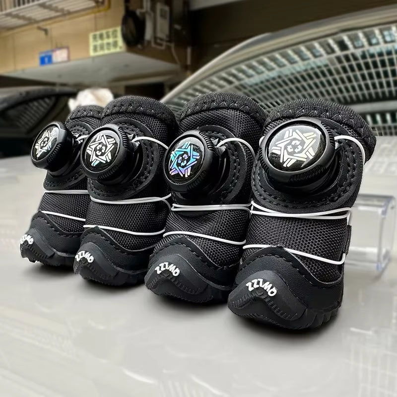 Cosy Paws Winter Dog Boots - Waterproof Fleece Shoes for Small Dogs