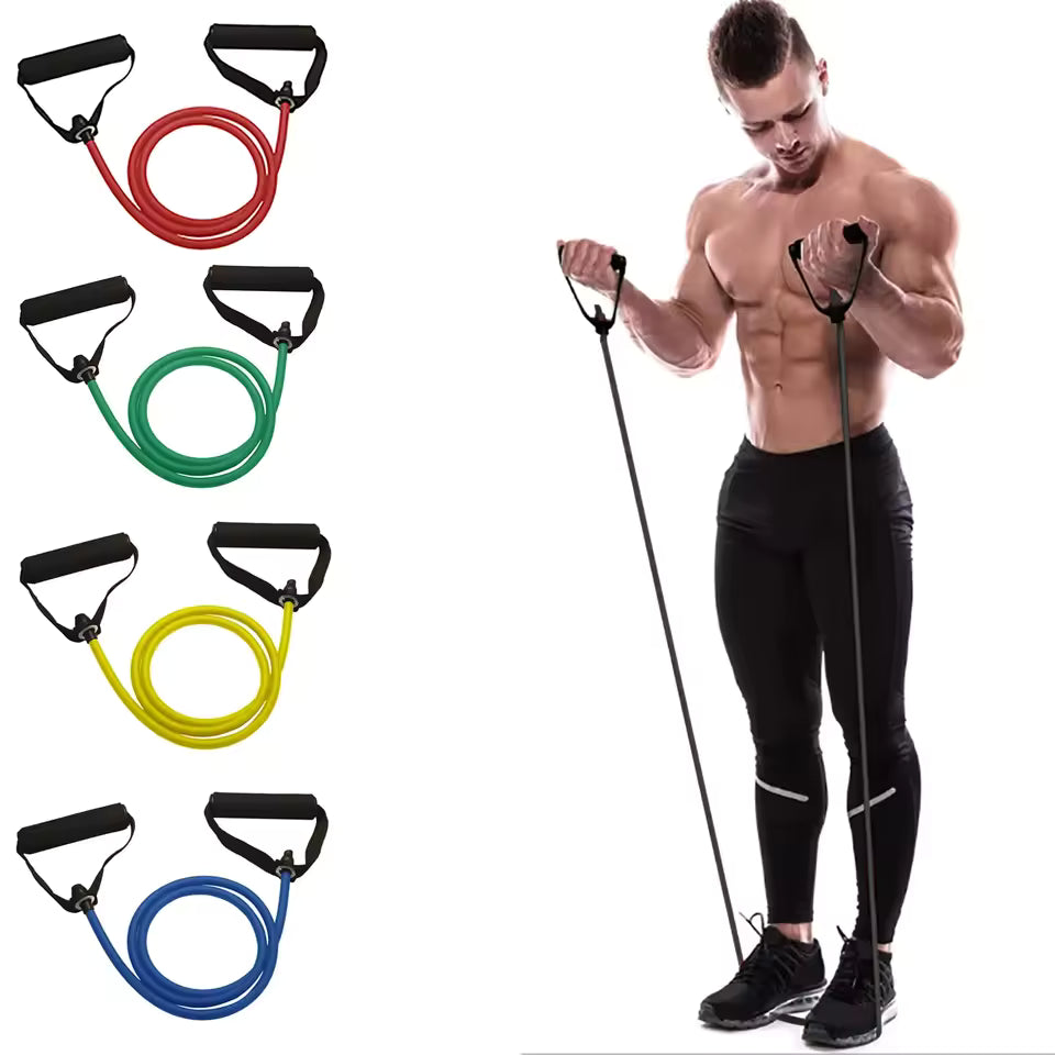 5-Level Resistance Bands - Complete Home Workout Kit