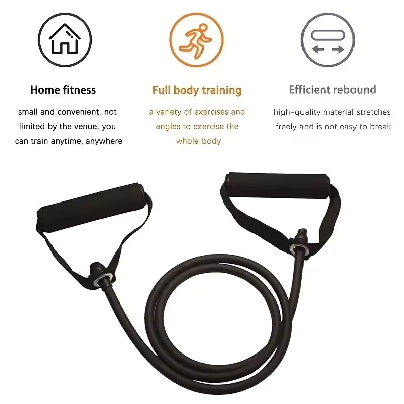 5-Level Resistance Bands - Complete Home Workout Kit