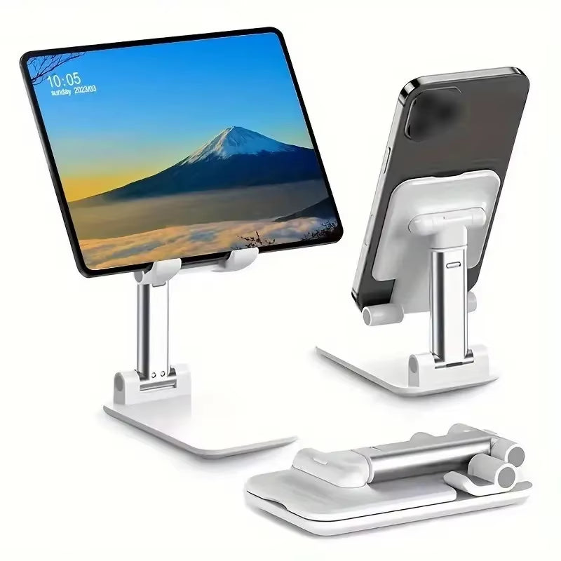 Adjustable Foldable Phone & Tablet Stand - Universal Desktop Holder for iPhone & iPad