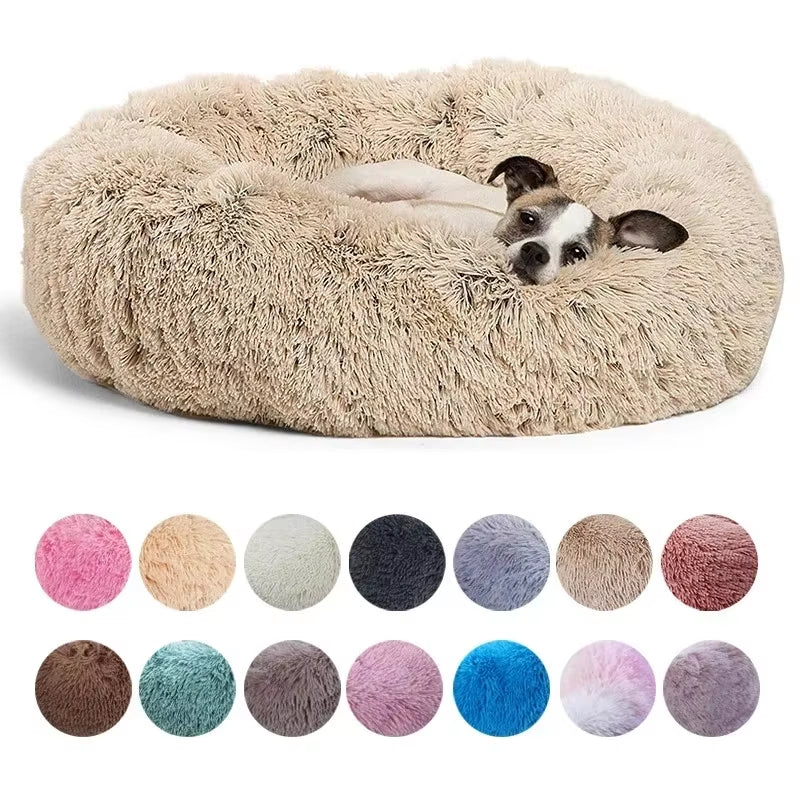 Super Soft Round Pet Bed – Plush Comfort Nest for Dogs & Cats