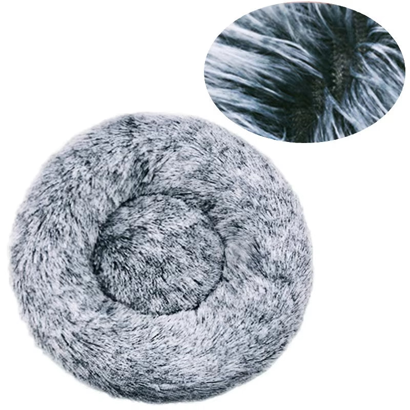 Super Soft Round Pet Bed – Plush Comfort Nest for Dogs & Cats