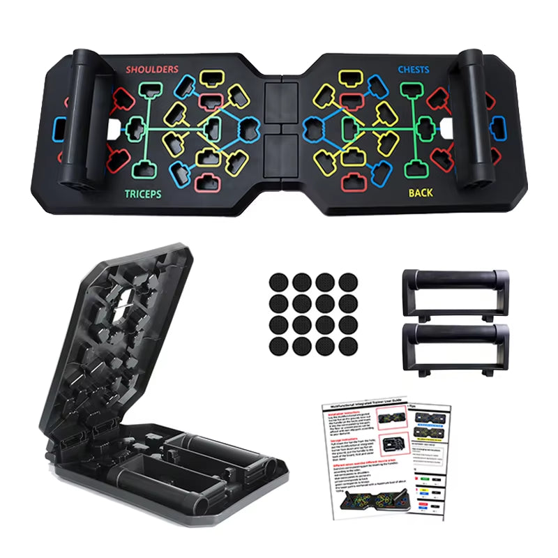 Multi-Function Push Up Board – Color-Coded Strength Training System