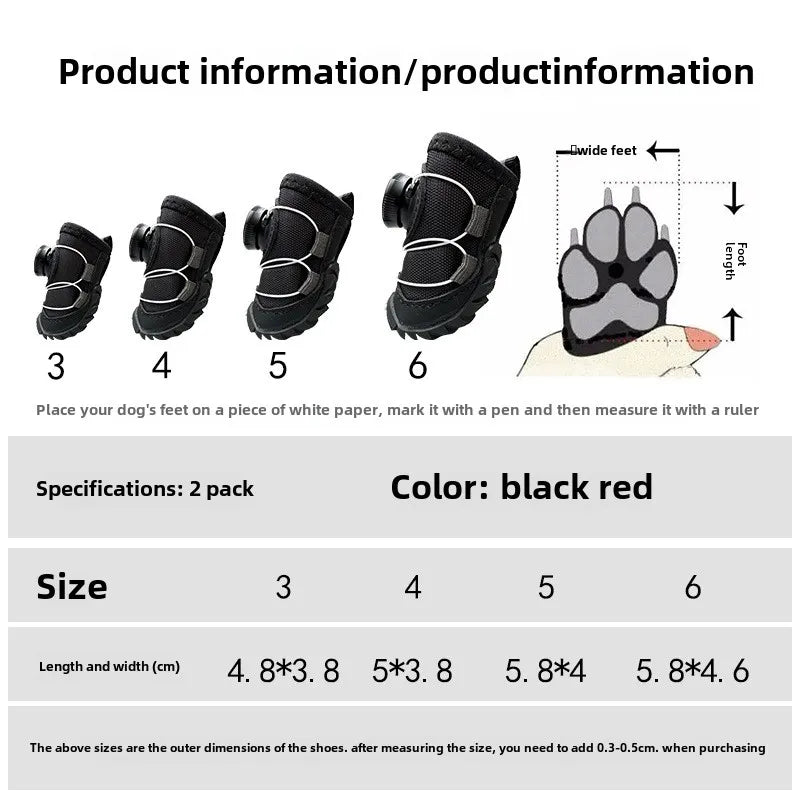 Cosy Paws Winter Dog Boots - Waterproof Fleece Shoes for Small Dogs