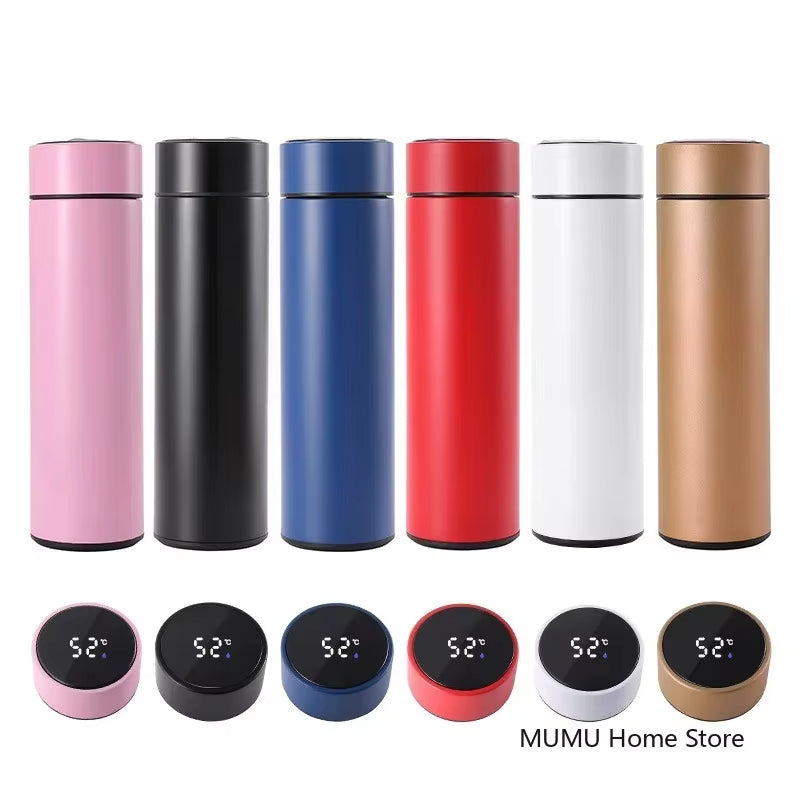 500ML Intelligent Temperature Thermos Bottle - Vacuum Insulated Hot & Cold Flask