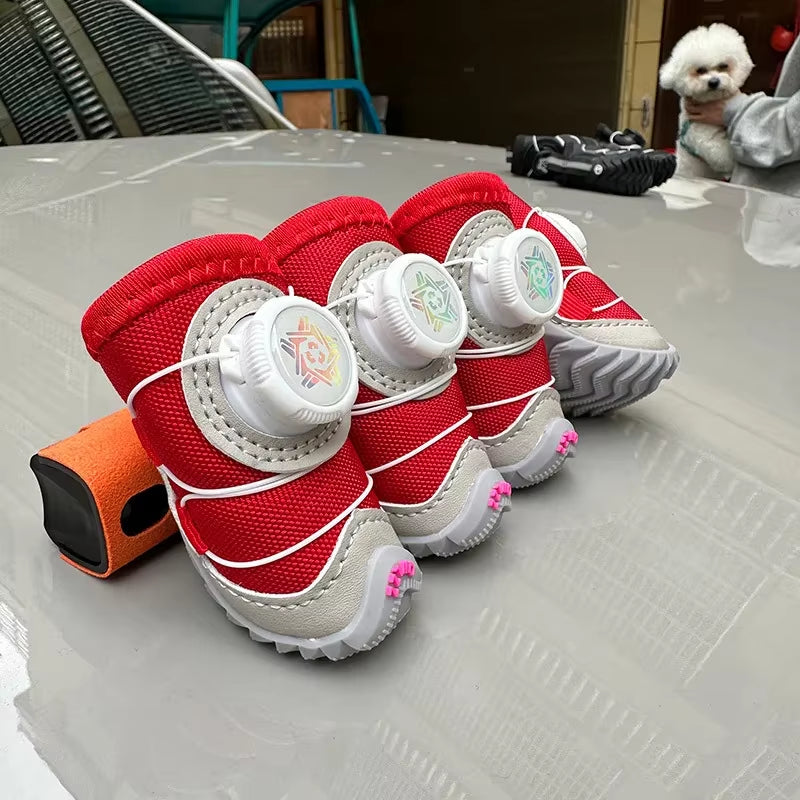 Cosy Paws Winter Dog Boots - Waterproof Fleece Shoes for Small Dogs