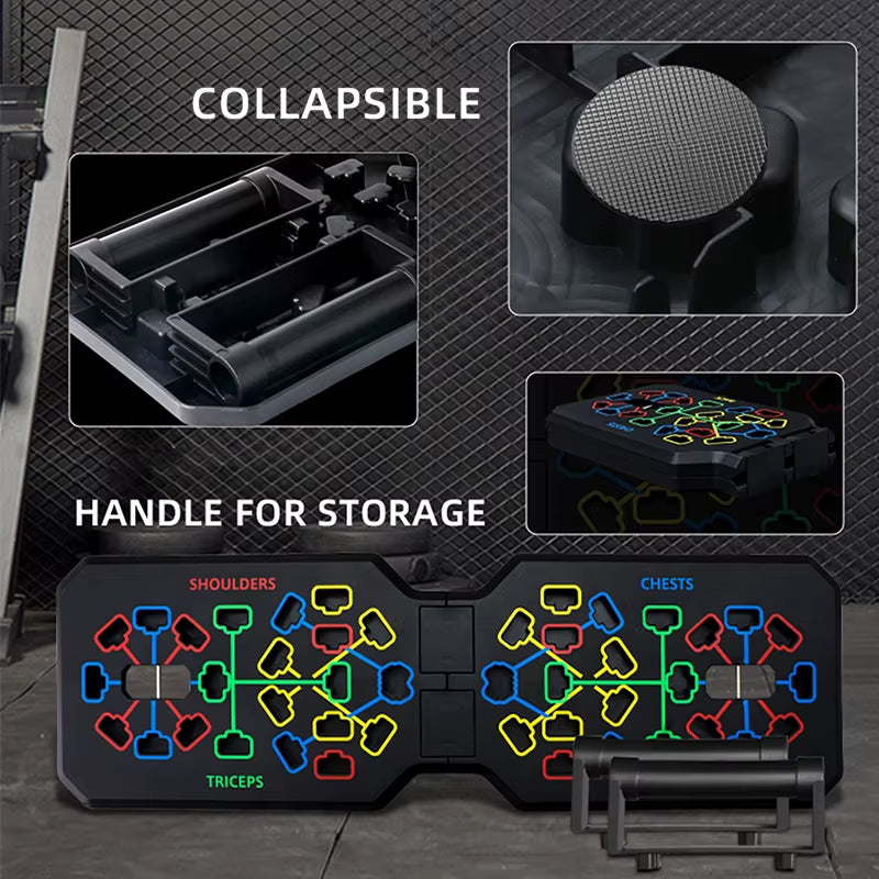 Multi-Function Push Up Board – Color-Coded Strength Training System