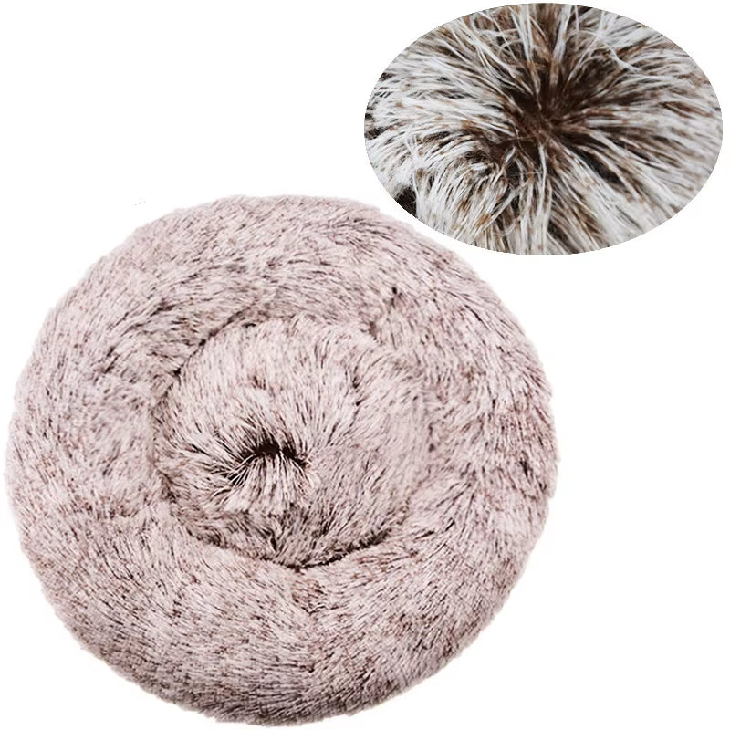 Super Soft Round Pet Bed – Plush Comfort Nest for Dogs & Cats