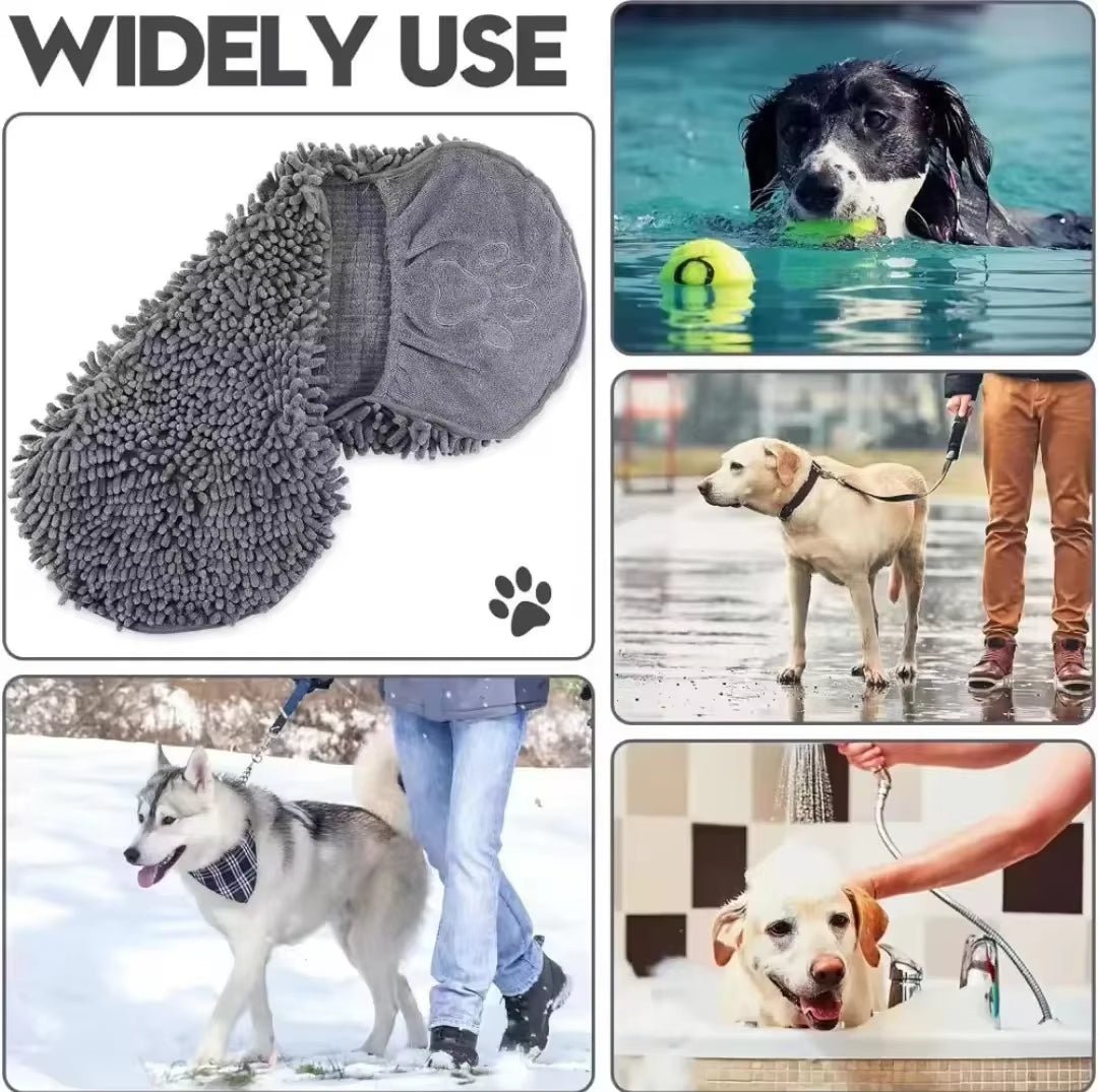 Ultra-Absorbent Pet Bath Robe Towel – Quick-Dry Comfort for Dogs & Cats